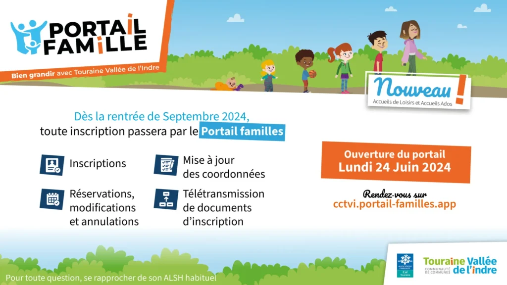 mon portail famille page d'accueil